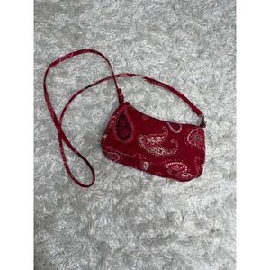Vera Bradley Mesa Red Paisley Patterned Purse